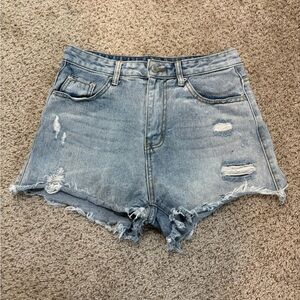 SHEIN Distressed Cut Off High Waisted Jeans Size Medium | summer | Y2K | denim